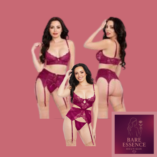 Lotus Cutout Bustier Set