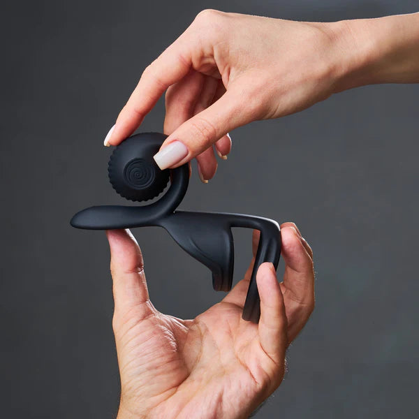 SVibe Snail Jovi Couples Ring Black