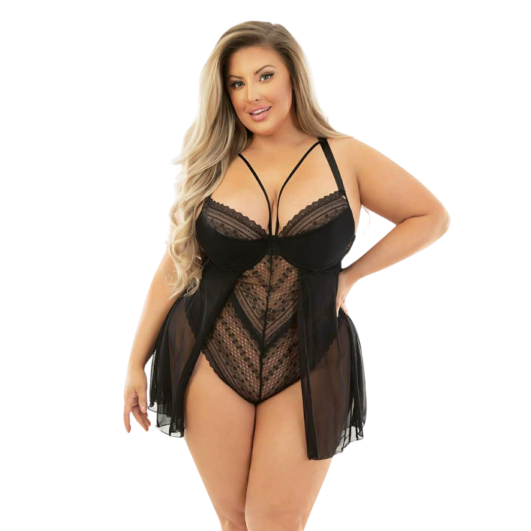 Lace & Mesh Teddydoll