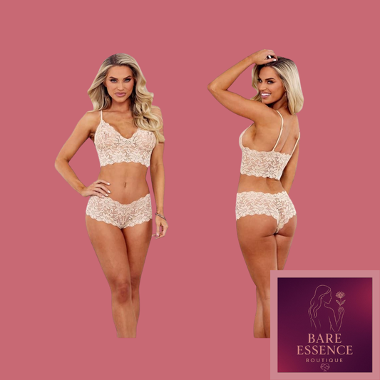 Cream Bralette Set