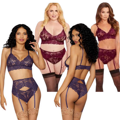 Lace Lingerie Trio