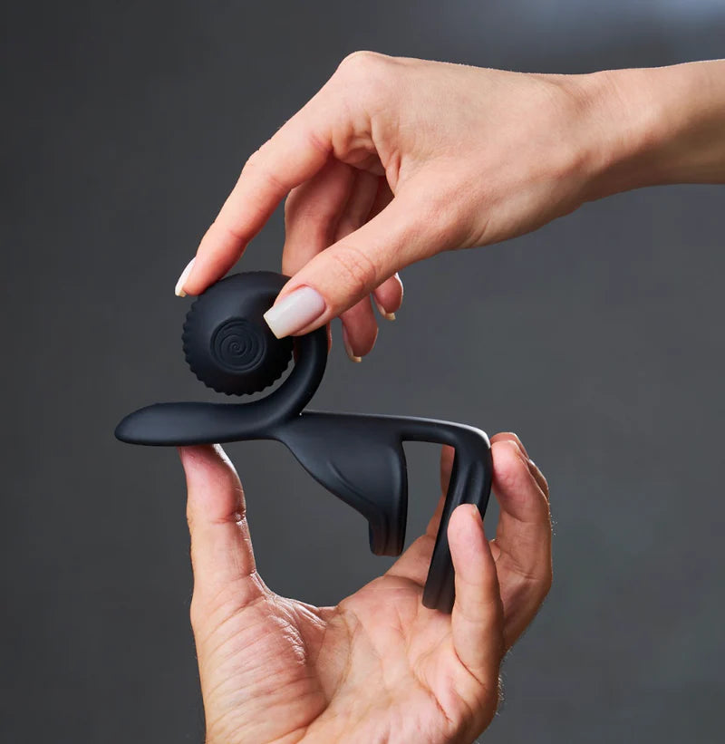 SVibe Snail Jovi Couples Ring Black