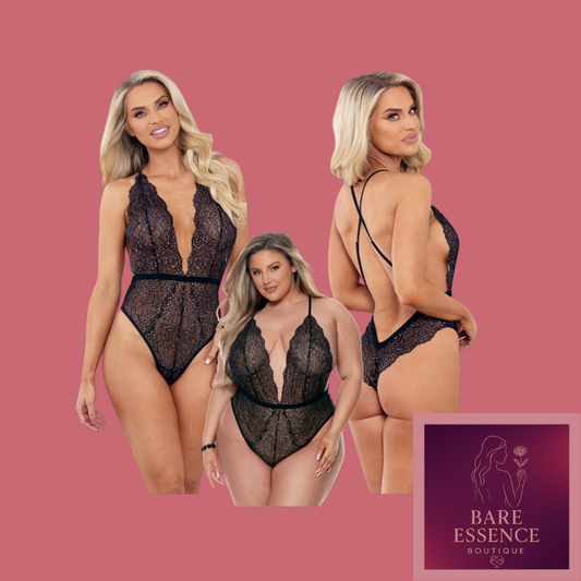 Embellished Plunging Teddy