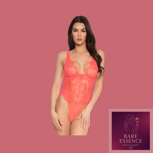 Eyelash Lace & Mesh Teddy