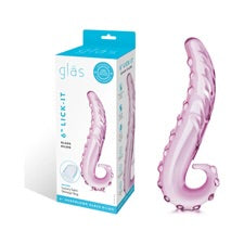 Lick-It Glass Dildo Pink
